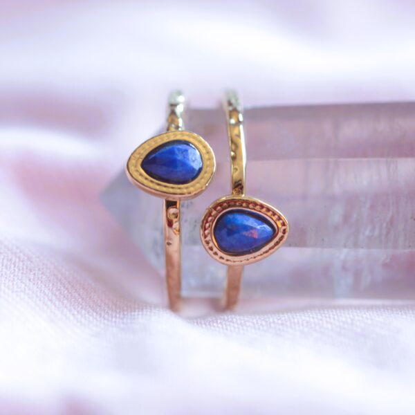 Lapis Lazuli Stone/Dalmatate Jasper Ring✨