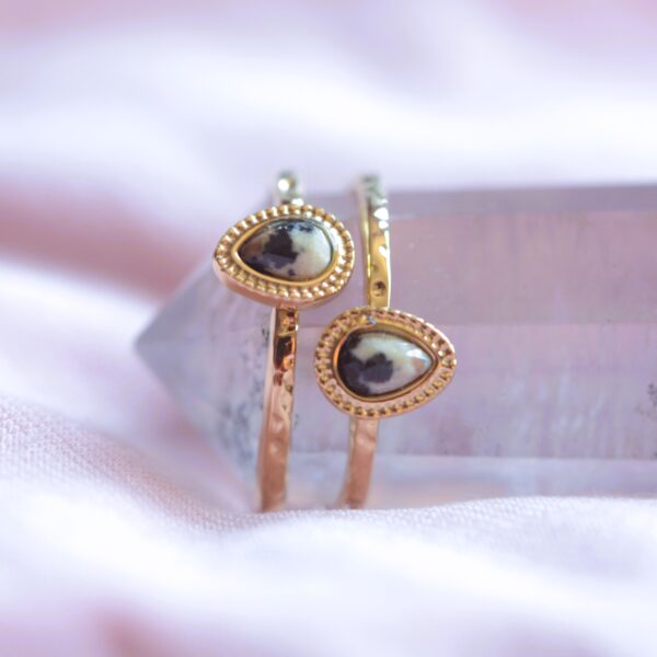 Lapis Lazuli Stone/Dalmatate Jasper Ring✨ - Image 3