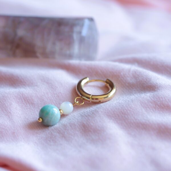 Jane✨(rose quartz, amethyst, amazonite) earrings - Image 4