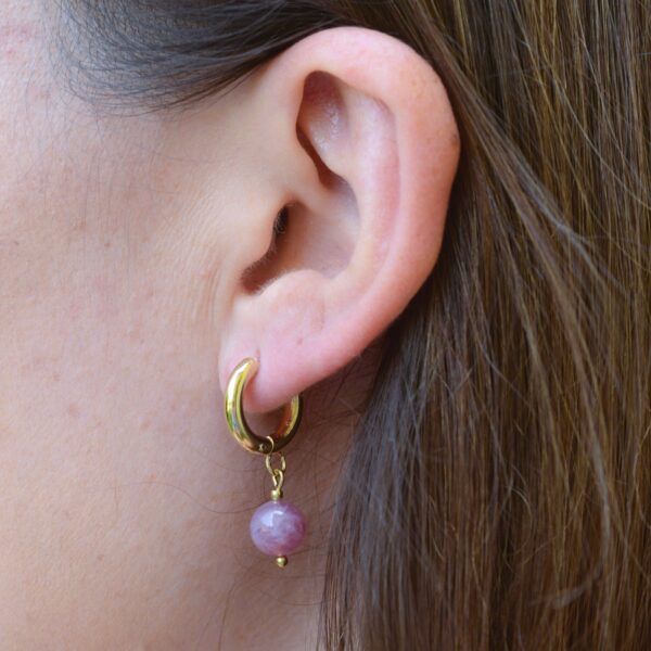 Jane✨(rose quartz, amethyst, amazonite) earrings - Image 2