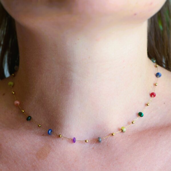 Collier Lara✨(Tormalina multi/Ametista)