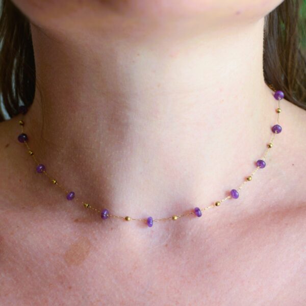 Collier Lara✨(Tormalina multi/Ametista) - immagine 2