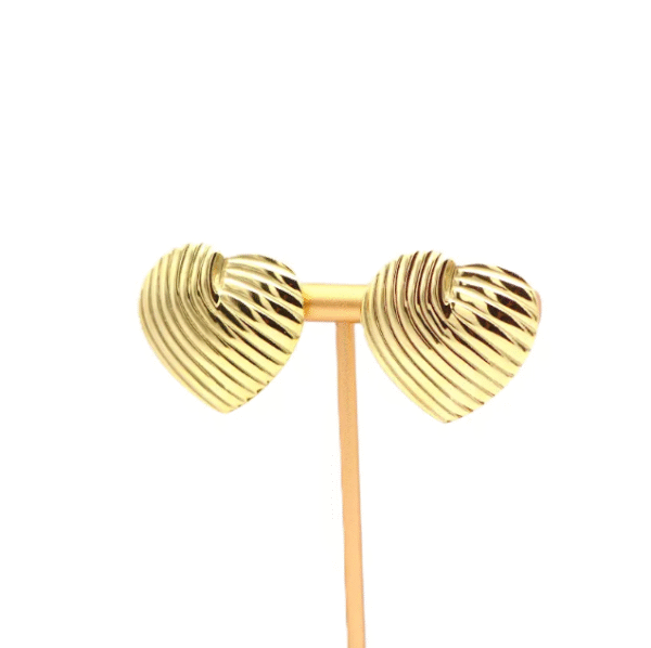 Heart Wire Earrings - Image 2
