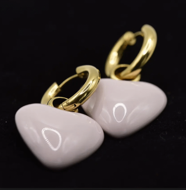 Big Heart Earrings - Image 2