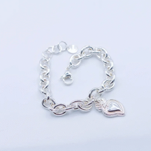 Bracciale Catena e Cuore Sacro