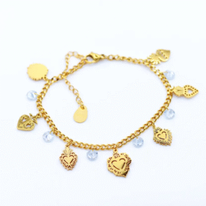 Bracciale Cuori Sacri e zirconi