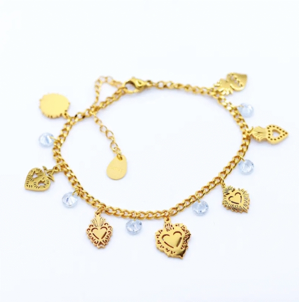 Bracciale Cuori Sacri e zirconi