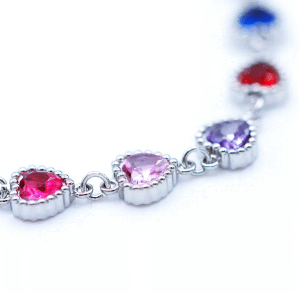 Rainbow Hearts Bracelet - Image 3