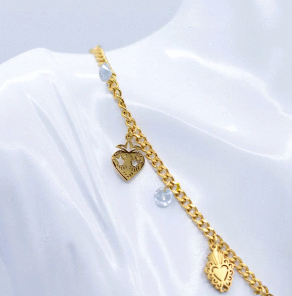 Collana Cuori Sacri e zirconi - immagine 4