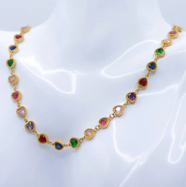 Rainbow Hearts Collier - Image 2