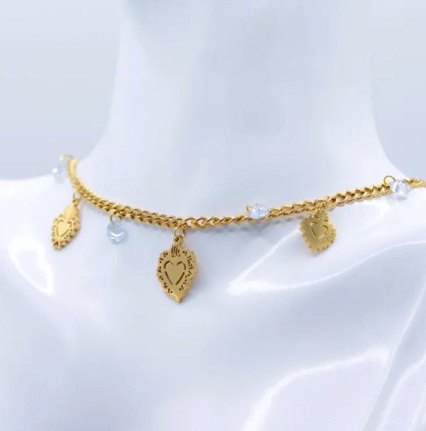 Collana Cuori Sacri e zirconi - immagine 5