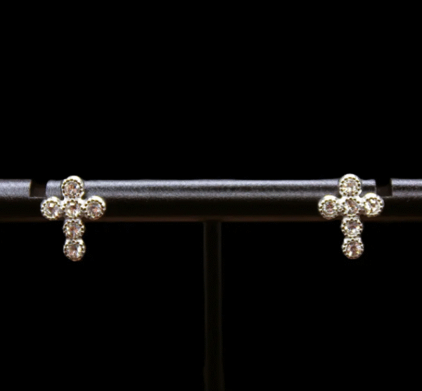 Croix Lobe Earrings - Image 3