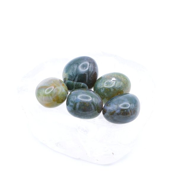 Tumbled musk agate✨💚 - Image 2